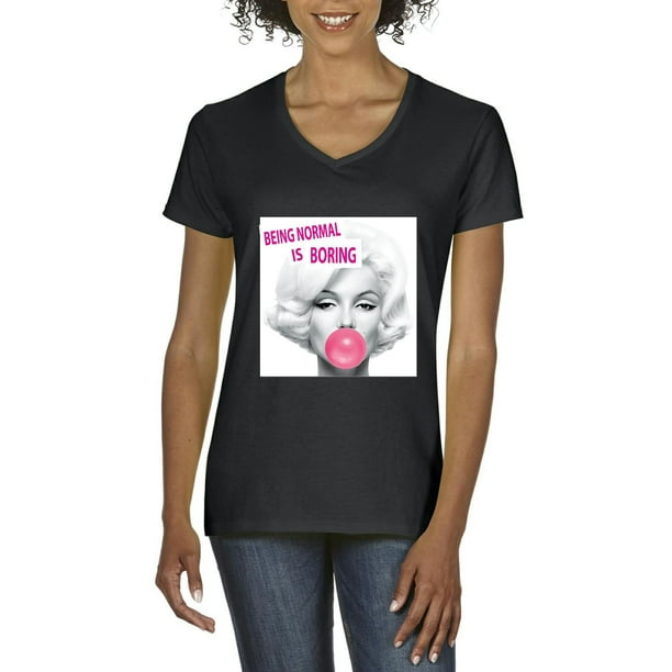 Marilyn Monroe Being Normal Is Boring Hot Funny Man Women Unisex T Shirt M999 Marilyn Monroe Being Normal Is Boring Hot Funny Man Women Unisex T Shirt M999